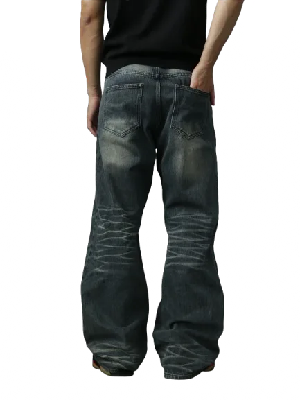 fyewrld flared black jeans